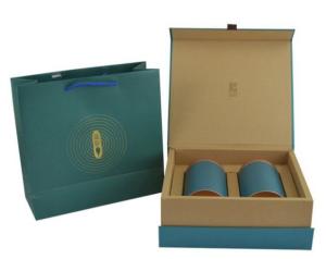 Quality custom book shape tea packaging box Luxury hinged gift packaging tea box with magnet closure wholesale