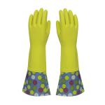 Houeshold Extra Long Sleeve Rubber Gloves Waterproof for kitchen cleaning