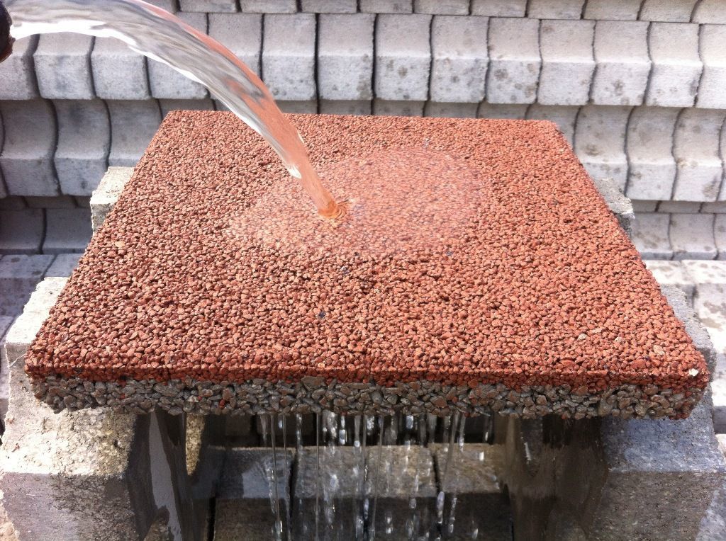 Porous Pervious, Ceramic Water Permeable Brick Paver for Driveway, Walkway