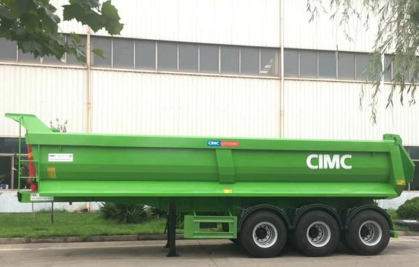 3axles Hydraulic Dump Truck Tipping Semi Trailer 137500 to 26000*2500to2550
