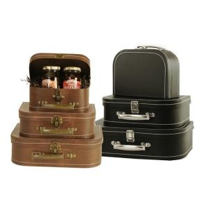 Quality Rigid Packaging Nested Gift Box Glossy Suitcase Sets wholesale