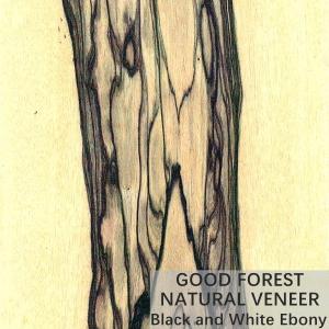 Quality ODM Furniture Natural Wood Veneer Crown Cut Black And White Ebony wholesale