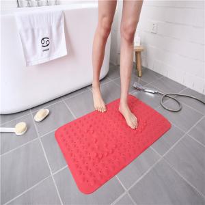 Quality PVC Anti Slip High Strength Suction Shower Foot Massage Bath Mat wholesale