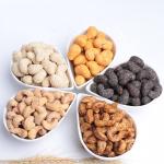 Kosher/Halal Certified Coated Roasted Charcoal Cashews Healthy Crispy and