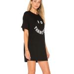 Latest Designs Black Short Sleeve Casual T-shirt Dress for Women