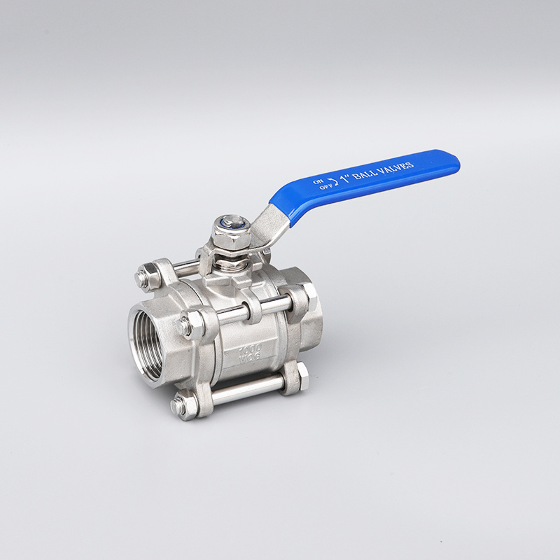 3PC Screwed Strainless Steel Ball Valve