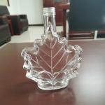 Glass Collar 50ml Empty Maple Leaf Shaped Crew Top Glass Bottle 100ml Mini Glass
