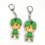 Customize Printed Logo Epoxy Resin Glitter Sparkle Cute Anime Transparent