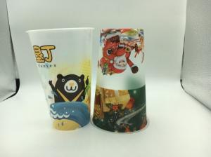 Quality Custom Promotional 3D Lenticular Cup Food Grade , Plastic Drinking Cups wholesale