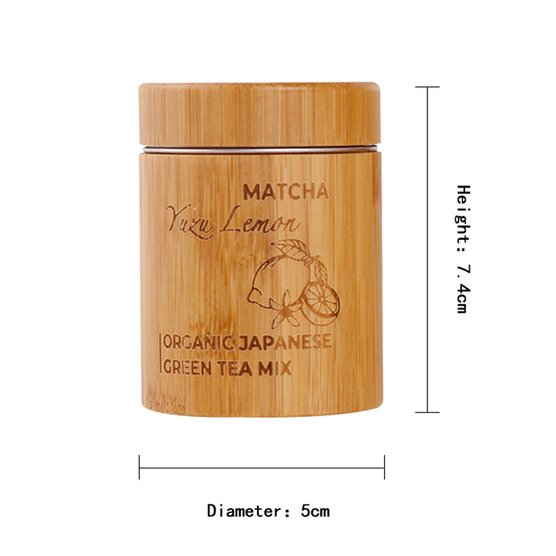 Sealed Bamboo Tea Canister Kitchen Storage Jar 10g 15g 80g 100g 150g