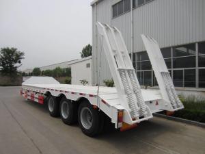 Quality Self Dumping Lowbed Truck Semi Trailer Detachable With Gooseneck wholesale