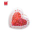 Textured CMYK Red Heart Shaped Boxes , 10.25×8.5×5.2" Cardboard Flower Bouquet