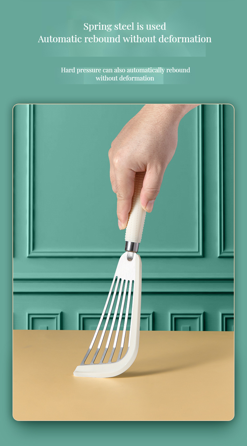 Versatile Stainless Steel Slotted Fish Spatula Heat Resistant Turner for Nonstick Cookware