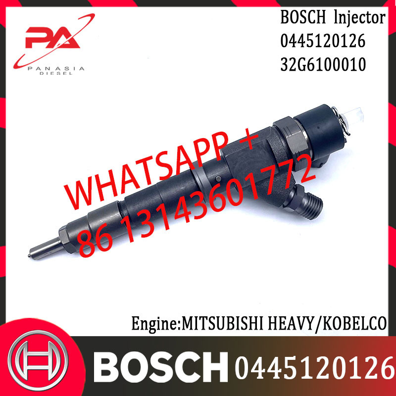 original Diesel Common Rail Injector 0445120126 32G6100010 for MITSUBISHI HEAVY/KOBELCO