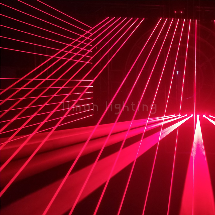 Pixel Control 8 Eyes DMX 500MW Single Red Laser Beam Bar Moving Head Lights