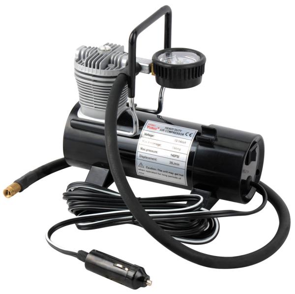 Black Metal Single Portable Vehicle Air Compressors For Cars And Other Air