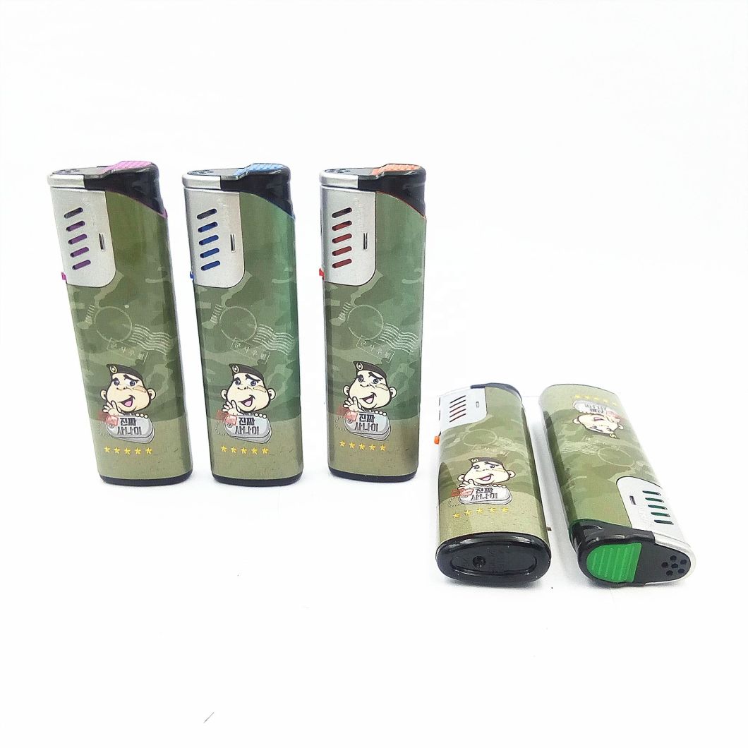 EUR Standard Hot Selling Windproof Electric Lighter Custom Logo Cigarette Lighter