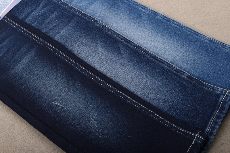 Heavy Peach Fake Knitted Raw Denim Fabric