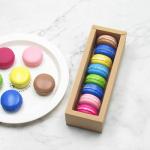 Brown Kraft Paper Macarons Cookies Gift Box Packaging