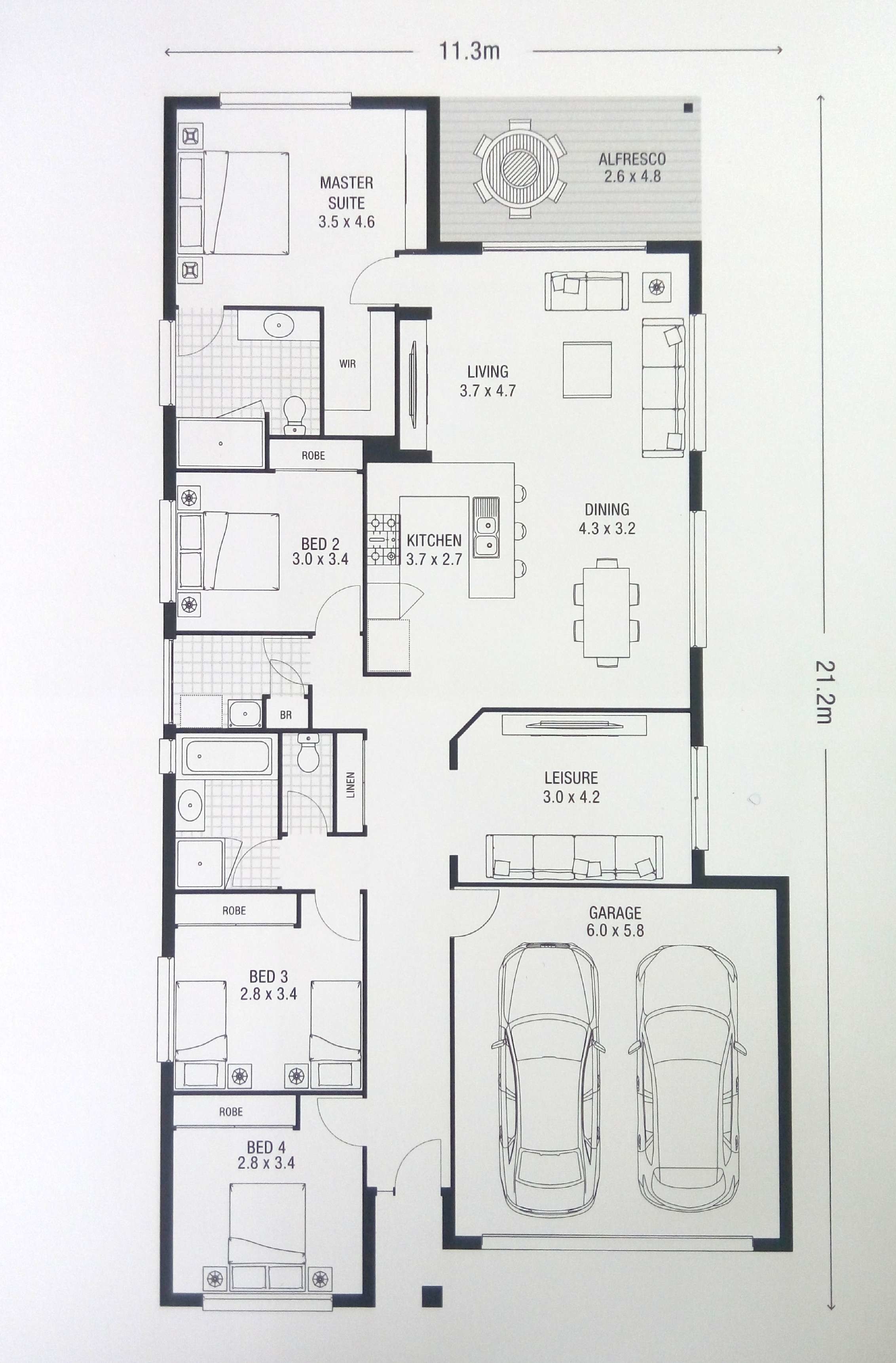 Customized Prefab Bungalow Homes Light Gauge Steel Material For Living