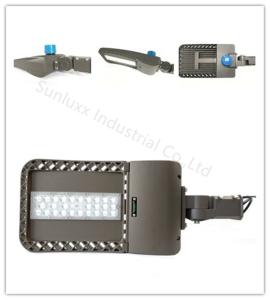 Quality Slip Fitter Mount LED Parking Lot Lights , 100W Street LED Shoebox Light Fixture wholesale