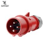 16 amp CE certificated 4 pole industrial equipment installation fitting