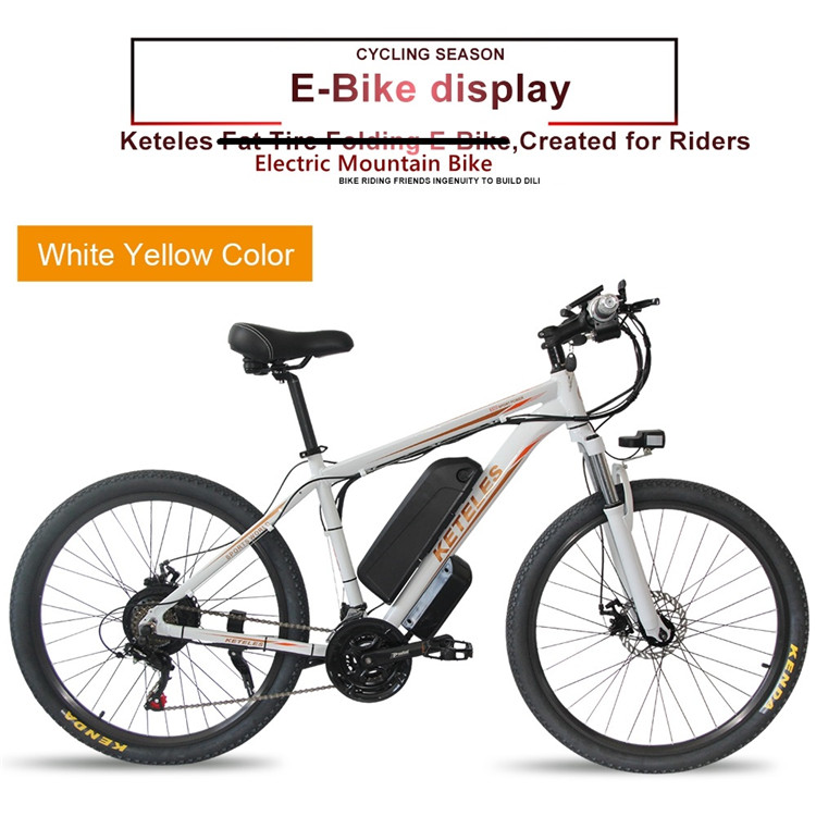 Multispeed Electric Mountain Bike 4.0 Fat Tire Electric Bicycle Beach 15Ah
