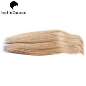 Quality Soft And Silky Straight 613# Golden Blonde Tape Hair Extension Without No Synthetic / Fiber wholesale