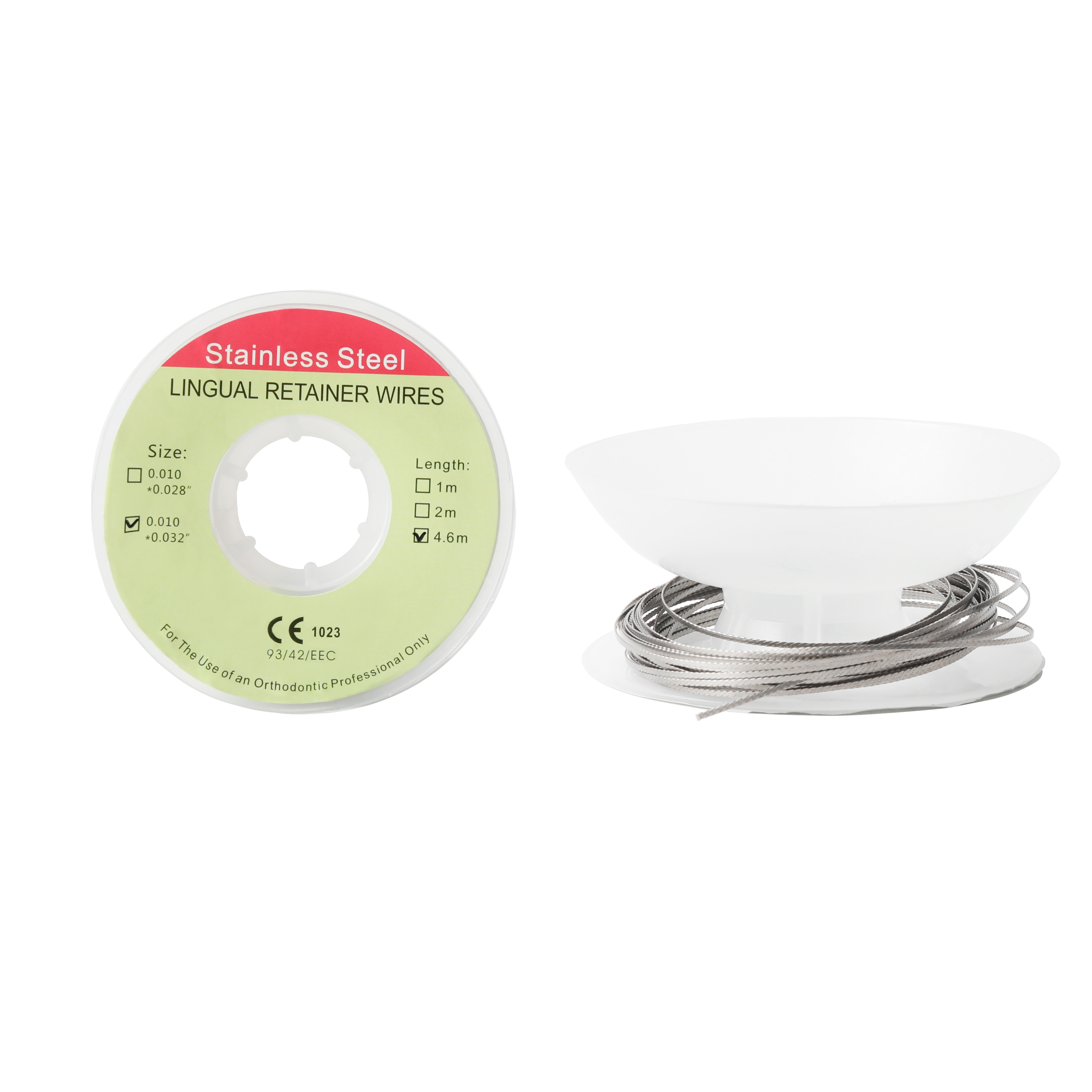 Dead Soft Flat 4.6m Spool Orthodontic Fixed Retainer Wire Lingual Retainer Wire 60"