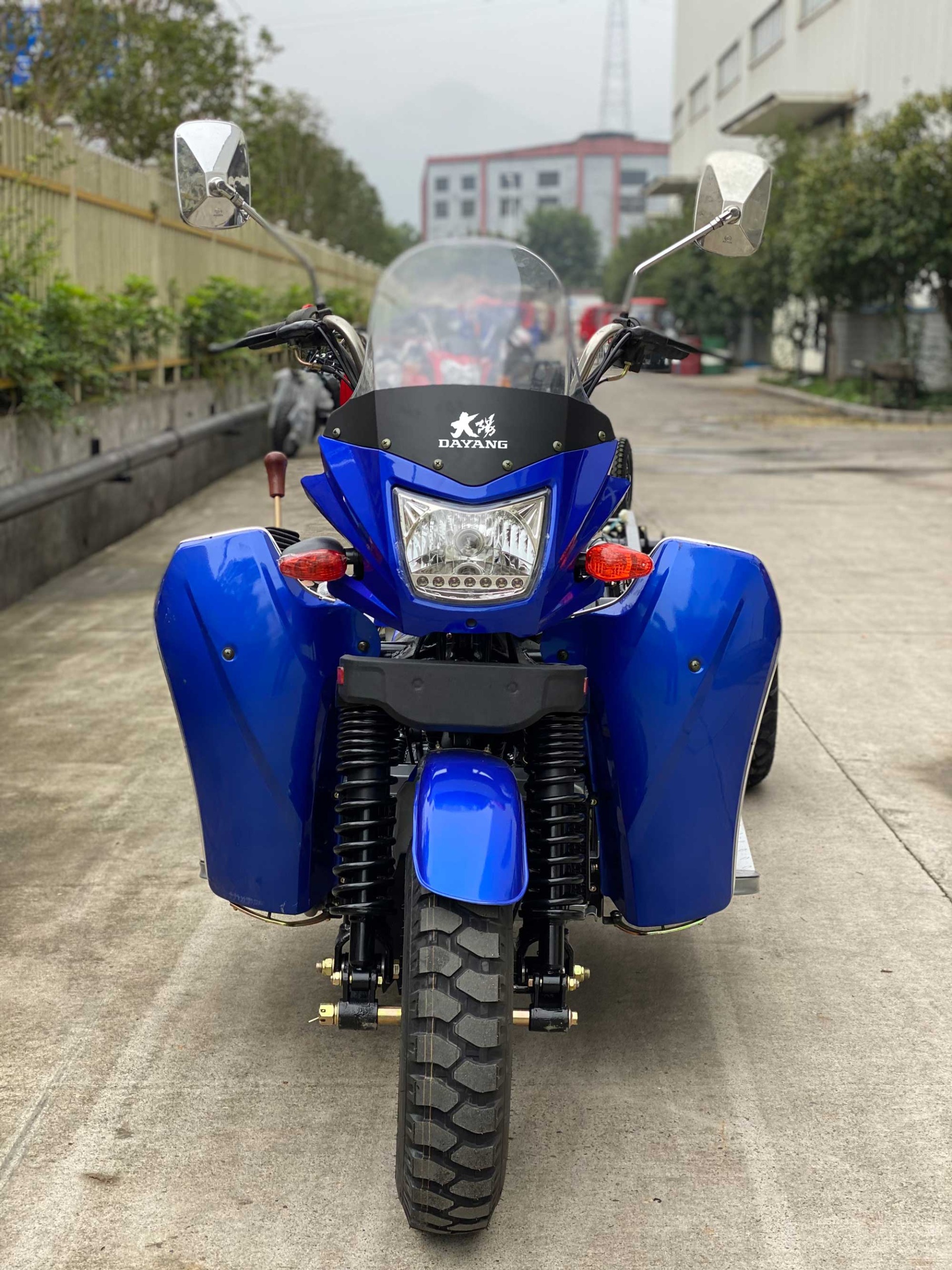 DAYANG 2021 70km/h Rase 300cc Petrol Three Wheels Cargo Tricycle with 5.5-12 Big Sand Tire