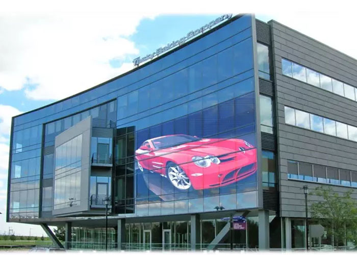 Flexible Transparent LED Film P6.25, Glass Wall Lightweight High Brightness outdoor