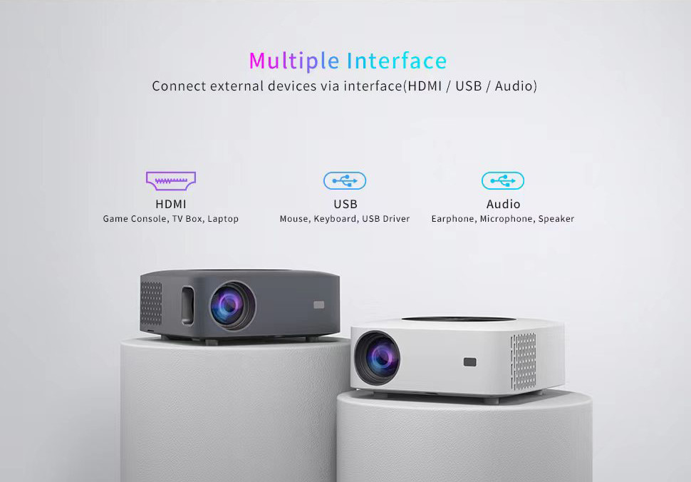 BT4.0 RK3326 Android 9.0 FHD 1080P Projector Electronic Keystone Correction Wifi 2.4G 5G