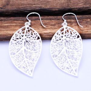 Quality Sterling 925 Silver Leaves Design Dangle Earrings (XH057216W) wholesale