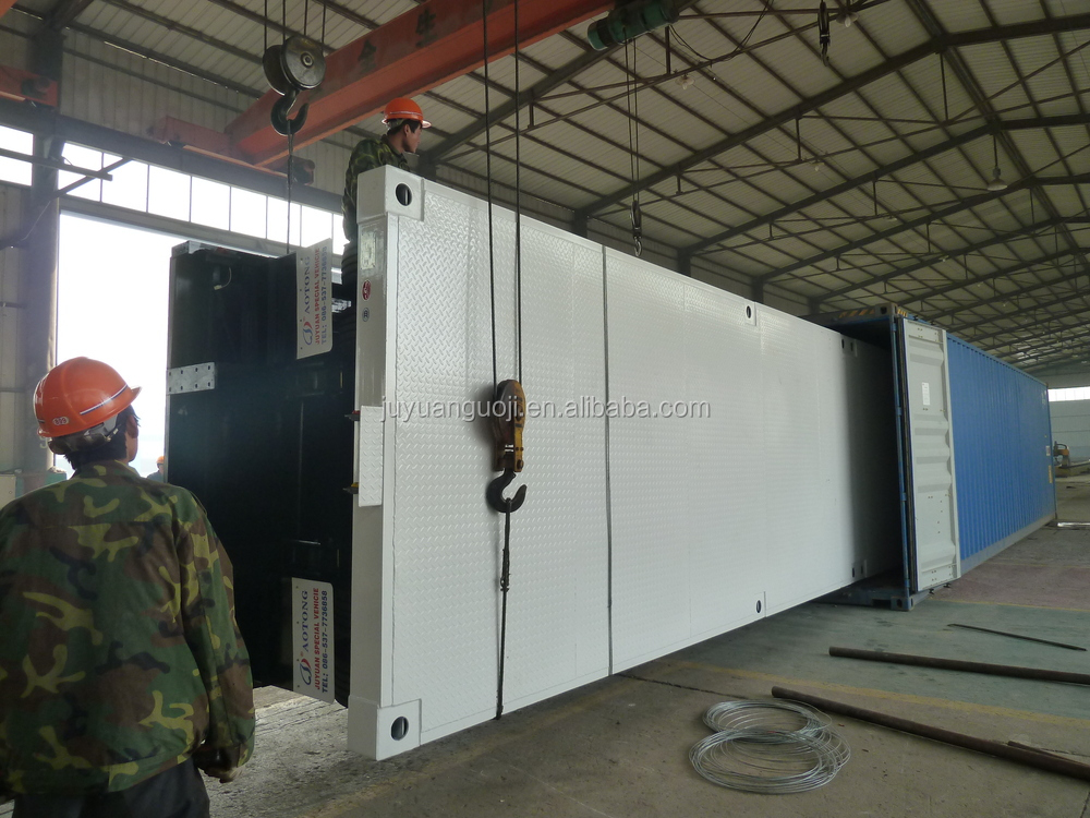 Max Payload 30-100mm Aotong 3 Axles Container Truck Trailer for Timber and Sugar Cane