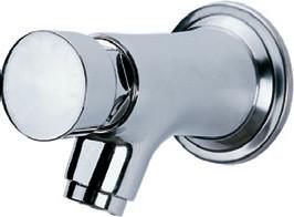 Quality Water Saving Chrome Self Closing Faucet Taps Wall Mounted for Home Hotel , HN-7H05 wholesale