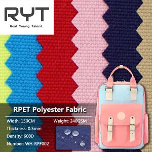 Quality 100% Polyester PU Recycled Waterproof Fabric Environmental Friendly wholesale