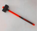 Forged steel Stoning hammer(XL-0080) with powder coated surface, inverse rubber
