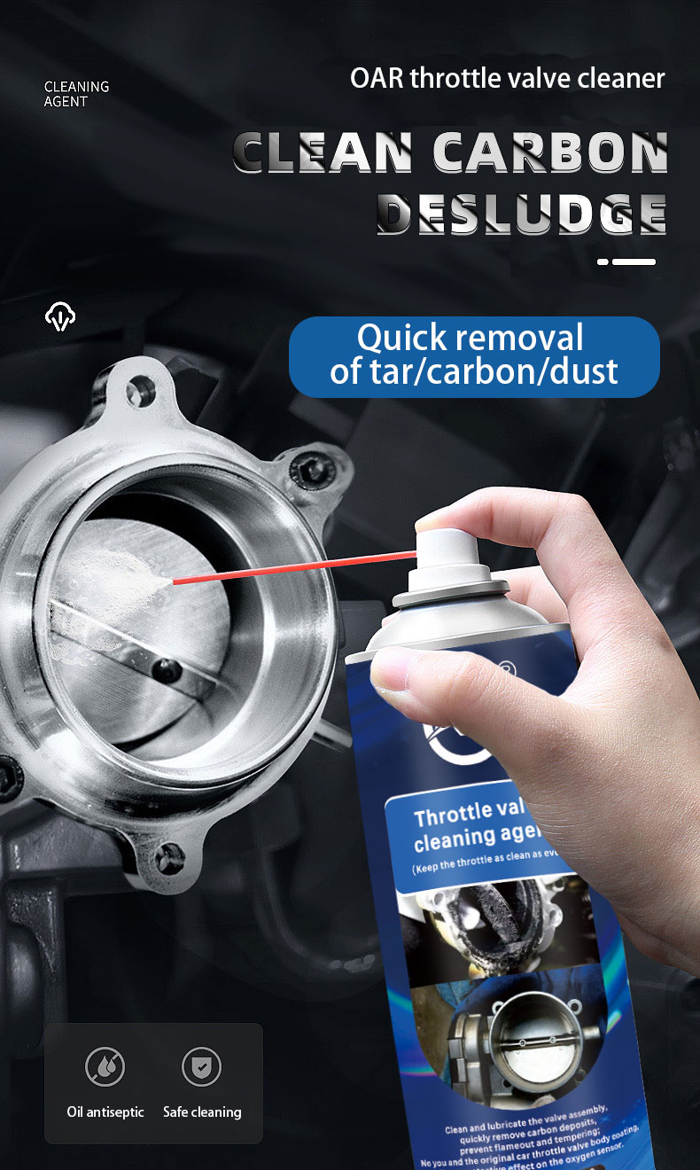 Remove Sludge and Clean Carbon with OAR Throttle Valve Cleaner Three Year Shelf Life