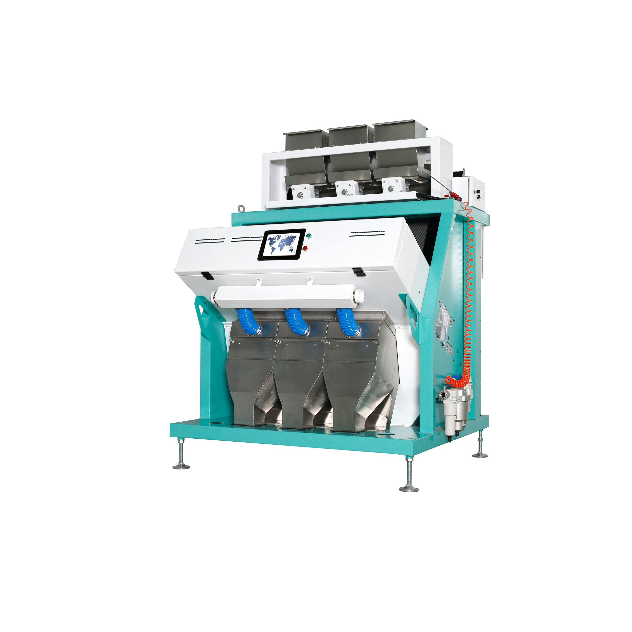 Soybean Peanut Rice Color Sorter Machine With Six Color Selection Models