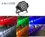 18PCS 12W LED Disco Lights / Dmx512 LED Light Club RGBWA UV 6 In 1 LED Color