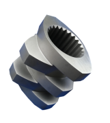 Rectangle Spline Extruder Screw Elements 38CrMoAla Material For Plastic Machine