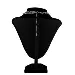 Silver Alloy Fashion Jewelry Necklaces Hip Hop Shaped Round Hoop