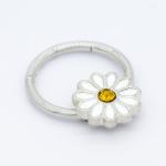 Stainless Steel 316 Flower Septum Clicker Chrysanthemum Indian Nose Rings
