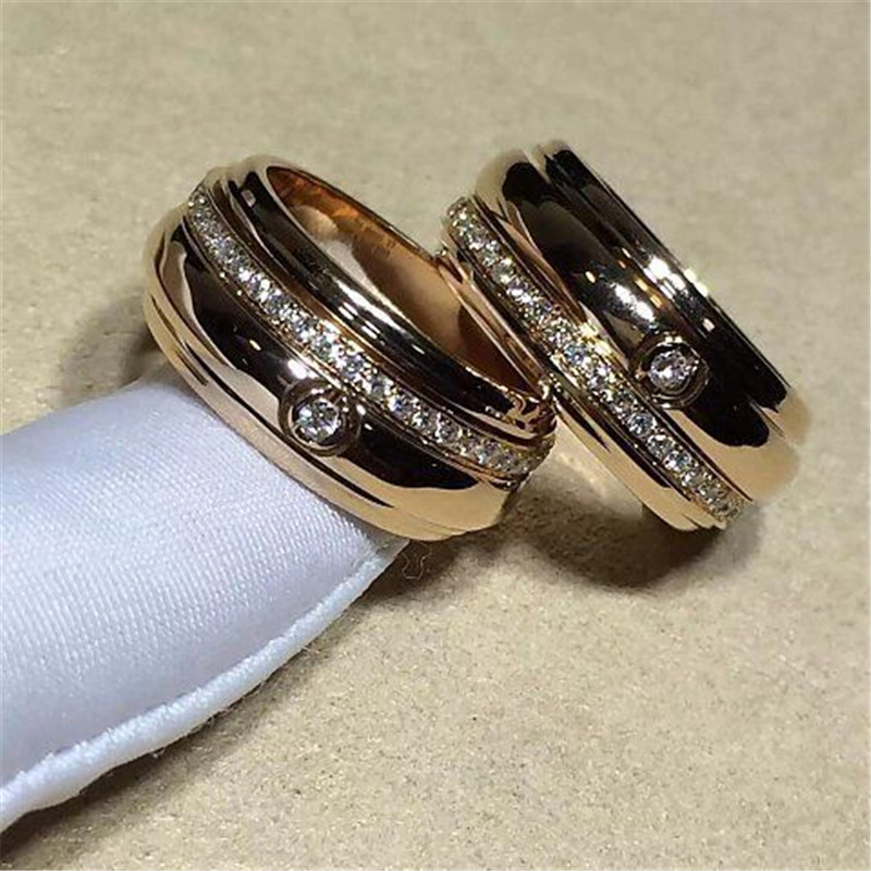 Luxury jewe factory ring 18k gold white gold yellow gold rose gold diamond ring