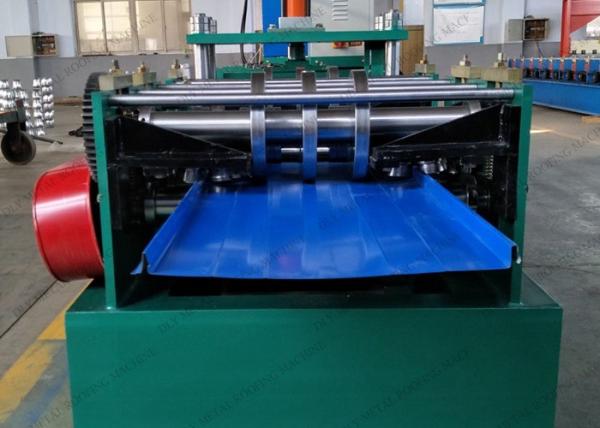 380V Snap Lock Roof Panel Machine 5.5KW Click Steel Standing Seam Machine For