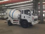 Sinotruk 7cbm Concrete Mixer Truck , Construction Concrete Transport Truck