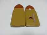 Yellow Geometry Pencil Tin Box Tinplate Containers For Stationery Packaging