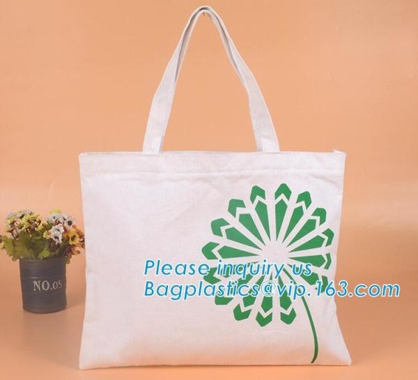 white cotton bag long handle cotton bags good for environment，promotional cotton