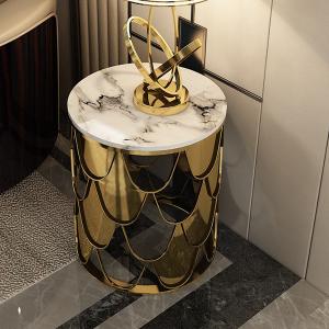 Quality Apartment Circular Glass Top Coffee Side Table Combination wholesale