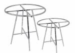 201 Mirror Stainless Steel Round Shop Display Stands / Retail Store Fixtures
